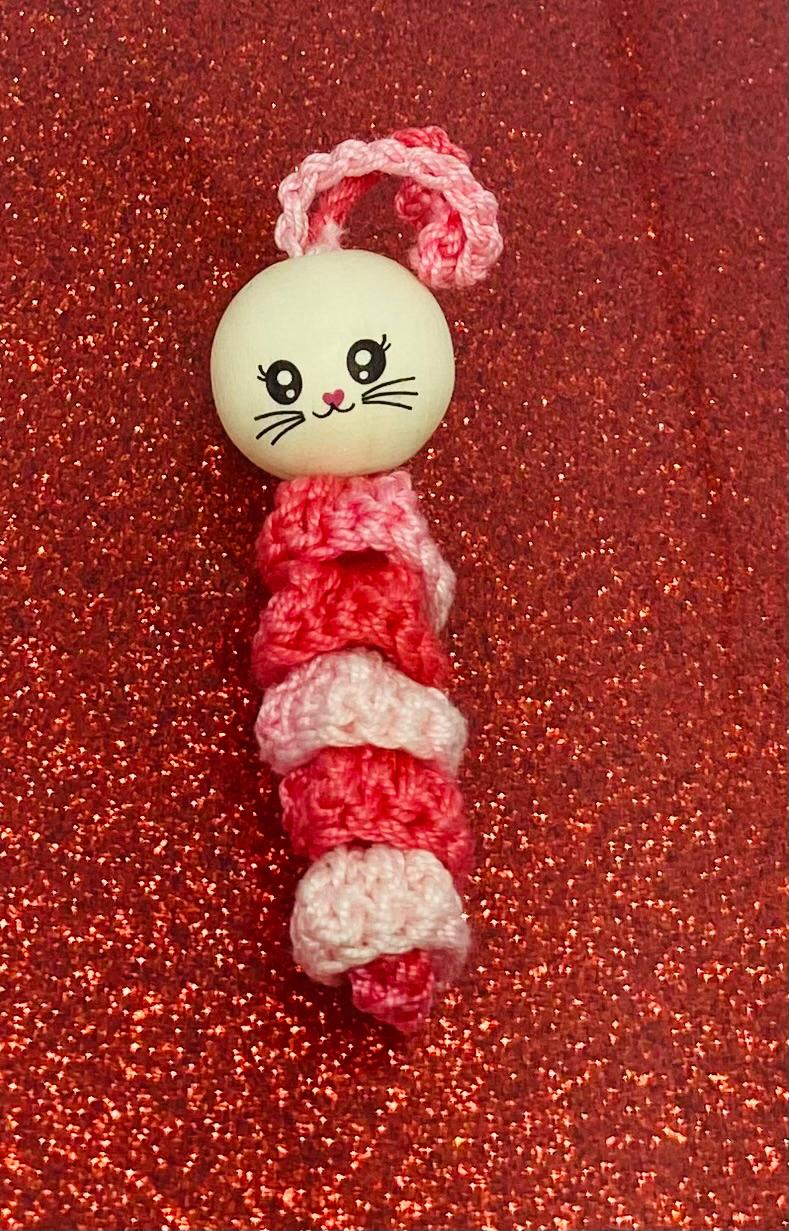 Chenille rose chat